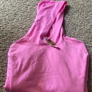 pink victoria’s secret hoodie - nwt - large